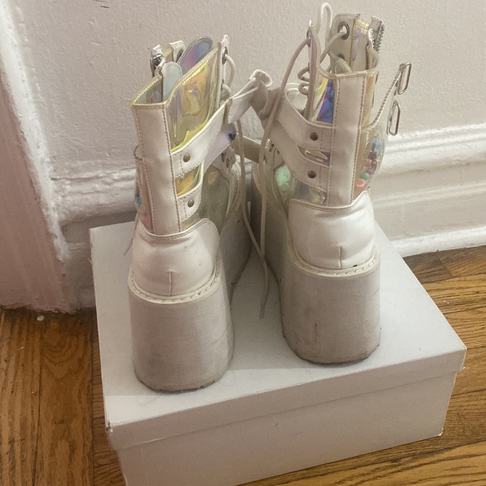 Translucent Candi Platform Boots For Festivals, R… - image 3